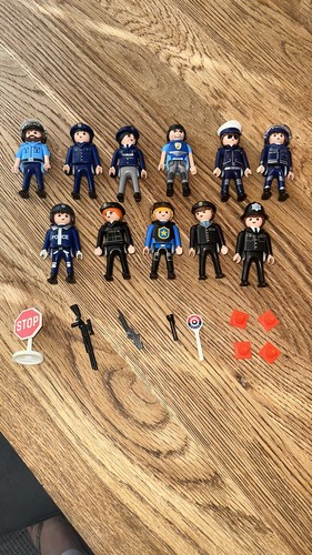 Playmobil police figures x11 - playmobil,