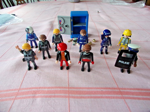 Playmobil bank robber set - bank,
