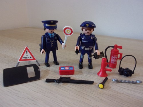Playmobil police figures with - police,